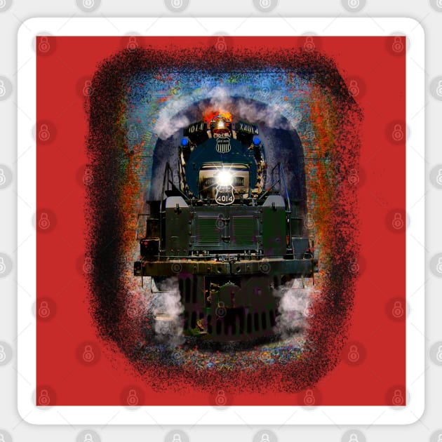 All American Iron Big Boy Super Steam Train Sticker by MotorManiac